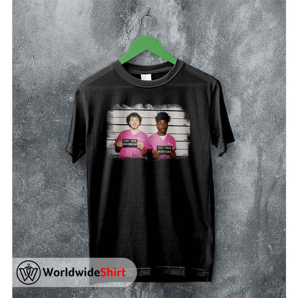 Jack Harlow And Lil Nas X Mugshot Rap Hip Hop Music Graphic T-Shirt